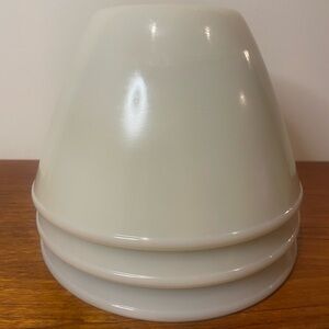 Vintage Oven Fire King Ware Splash Proof Bowls (3) - 1940s-1950s